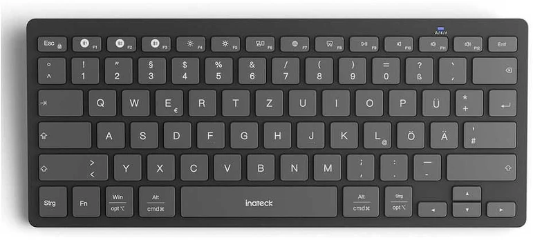 inateck Klaviatūra BT QWERTZ pilka