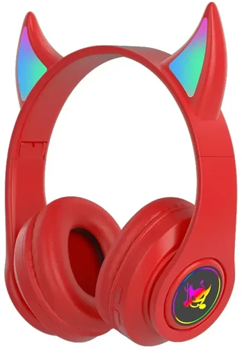 Goodbuy Devil bezvadu austiņas bērniem | bluetooth 5.0 | sarkanas