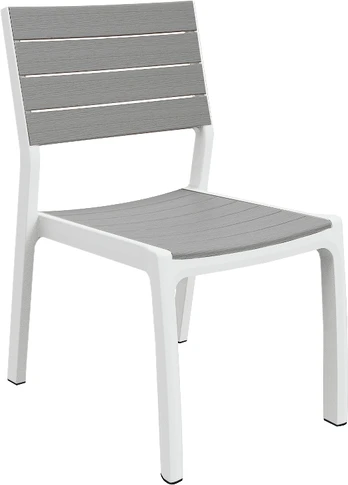 Lauko kėdė Keter Harmony, balta/pilka, 47 cm x 60 cm x 86 cm