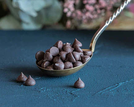 Ekologiški juodojo šokolado lašeliai, 1 kg