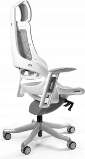Unique Wau TPE-8 office chair, grey/white elastomer