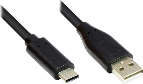 Good Connections Kabelis USB Alcasa USB-C - USB-C 1 m Juodas (GC-M0117)