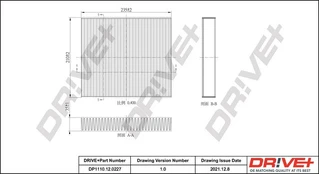 Filtras, salono oras Dr!ve+ DP1110.12.0227