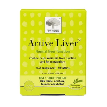 NEW NORDIC ACTIVE LIVER maisto papildas, 60 tablečių