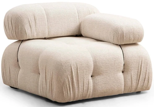 Fotelis Bubble 1R-Cream Bouclette Kremas
