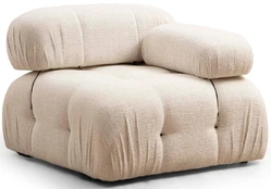 Fotelis Bubble 1R-Cream Bouclette Kremas kaina