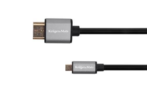 Kruger & Matz Basic HDMI – microHDMI kabelis 1.8m