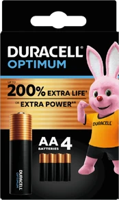 Duracell OPTIMUM LR6 AA elementai OP1500, 4 vnt. kaina