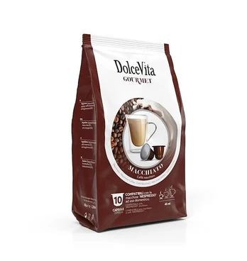 Dolce Vita kavos kapsulės Macchiato, 10 vnt.