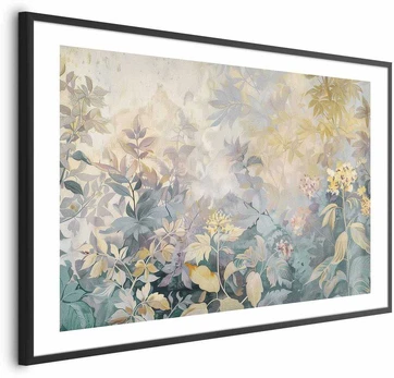 Artgeist Plakatas - Tapestry Pattern in Colorful Flowers
