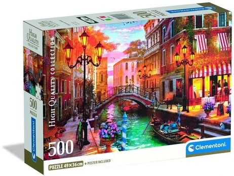 Clementoni CLE puzzle 500 Compact Sunse over Venice 35586
