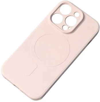 Hurtel MagSafe Compatible Silikoninis dėklas for iPhone 15 Plus Silikoninis dėklas - Rožinė