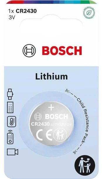 Bosch CR2430B1/00 Lithium CR2430 1 pc