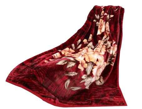 Pledas KW-078, bordo/kreminė, 160 cm x 210 cm