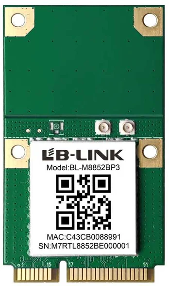 Lb Link AX1800 Wi-Fi 6 Bluetooth v5.2 PCle Adapteris