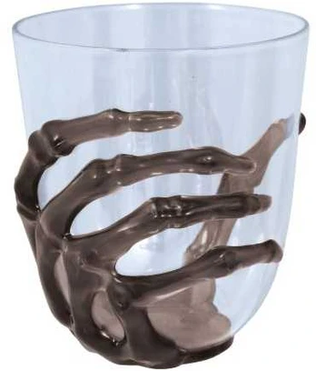 Fiesta Glas med skelethånd, 250 ml