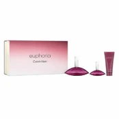 Calvin Klein Euphoria Eau De Parfum Spray 100ml Set 3 Pieces kaina