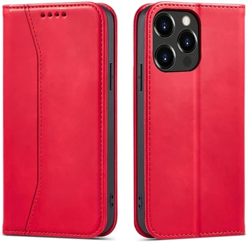 Hurtel Magnet Fancy Case dėklas iPhone 14 Pro – raudonas