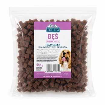 PETITTO - Wapienne kostki su gęsią- šuniui 500g