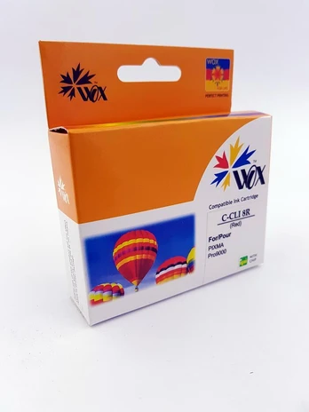 Ink cartridge Wox Red Canon CLI 8R replacement CLI8R