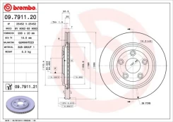 Stabdžių diskas BREMBO 09.7911.21 kaina