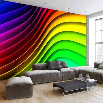 Artgeist Fototapetas - Rainbow Waves