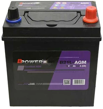 BPOWER B21L-AGM 40Ah 330A (EN) akumuliatorius