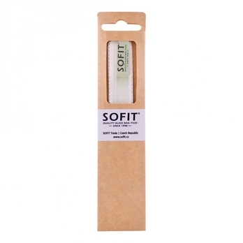 SOFIT stiklinė dvipusė nagų dildė, 9 cm