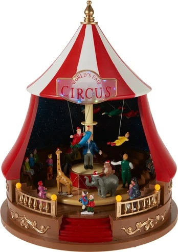 Circus Decoration with LED. AJK000020. 44 cm. 34 cm. red