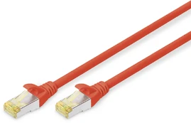 DIGITUS CAT 6A S/FTP Patchkabel, 0,5m, raudona kaina