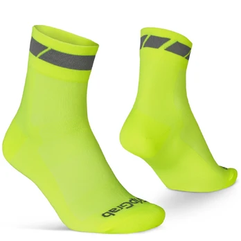 GripGrab Classic Regular Cut kojinės | Yellow Hi-Vis, XS
