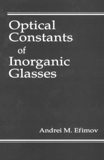 Optical Constants of Inorganic Glasses
