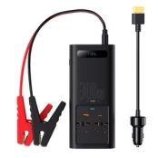 BASEUS automobilinis įtampos keitiklis IGBT 12V-220V, 300W, 2x AC, 1x USB-A, 1x USB-C kaina