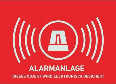 Abus ABUS WarnSticker Alarm -D- 148x105mm