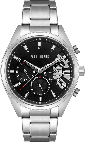 PAUL LORENS VYRIŠKAS LAIKRODIS - PL20003B-1C1 (zg387c) + DĖŽUTĖ