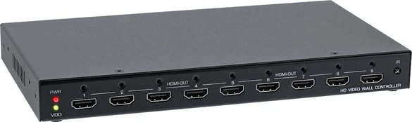 InLine HDMI vaizdo sieninis valdymo pultas 1 prie 9, Full-HD