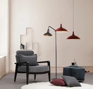 Fotelis Apollo-Grey Pilka kaina