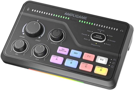 FIFINE AmpliGame SC8 Audio mikšerinis pultas | USB