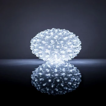 iLike Bumba ar puķēm RS-209 100LED D-14cm N/ A Balta