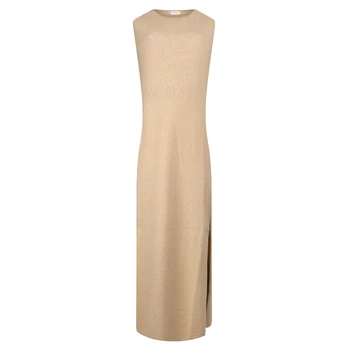 Midi suknelė moterims, Smėlio, Dress