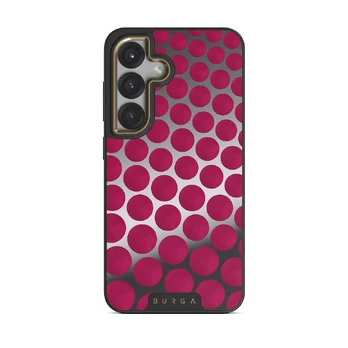 Reset Button - Samsung Galaxy S25 Case, Elite Mirror Dark (Magnetic) / Gold