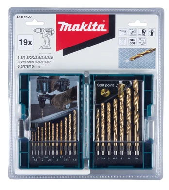 Set of drills for metal Makita 19 pcs.
