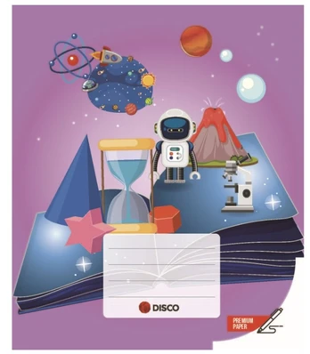 Disco Premium Kids sąsiuvinis, 12 lapų, linijos