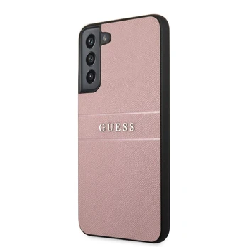 Guess Samsung Samsung S22 Plus PU Leather Saffiano Case Pink