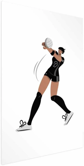 Artgeist Plakatas - Illustration - Female Volleyball Team Player