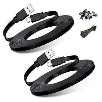 Mikro USB kabelis 12 m plokščias įkrovimo laidas