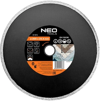 Neo Tools Deimantinis diskas 200 x 25,4 mm, tvirtas