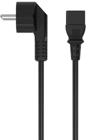 Laikiklis Sinox 3-pin strømkabel. 1,8m. Sort