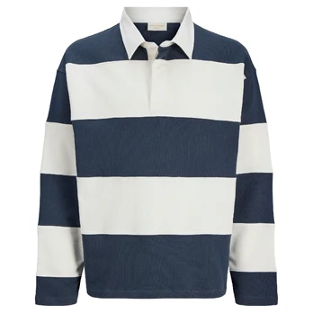 Polo marškiniai ilgos rank. vyrams, Mėlyna, Upstate blocking sweat