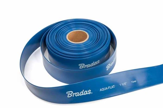 Bradas Flat hose AQUA - FLAT PE / EVA in set with hose clamp W.P.1 - 2 "- 10m